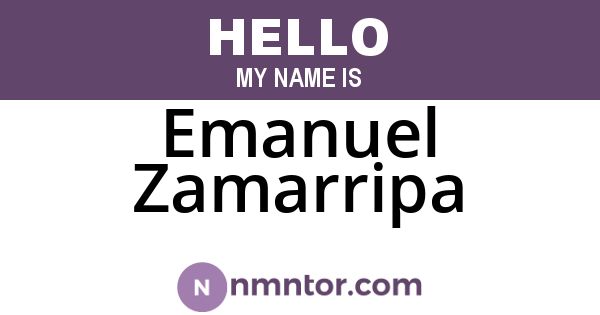 Emanuel Zamarripa
