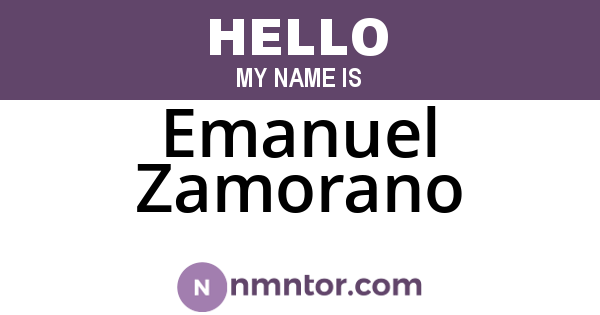 Emanuel Zamorano