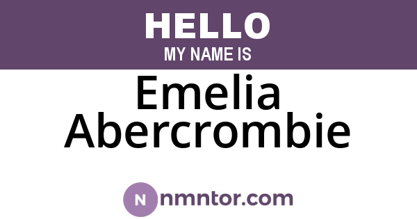 Emelia Abercrombie