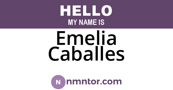 Emelia Caballes