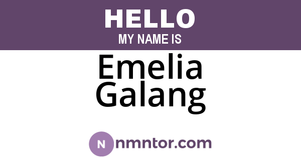Emelia Galang