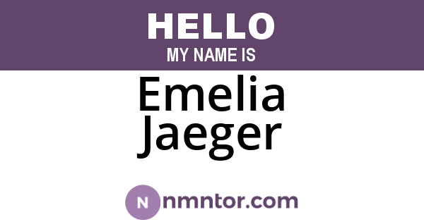 Emelia Jaeger