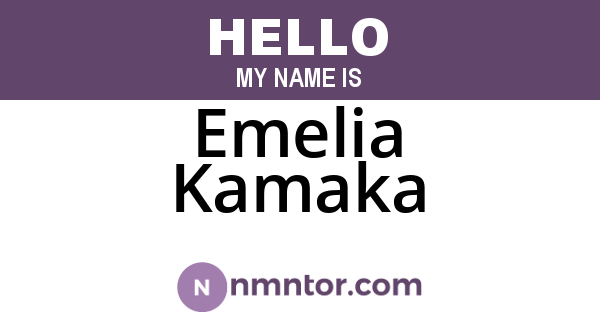 Emelia Kamaka