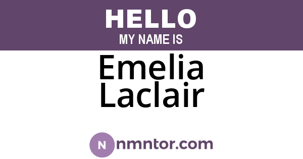 Emelia Laclair