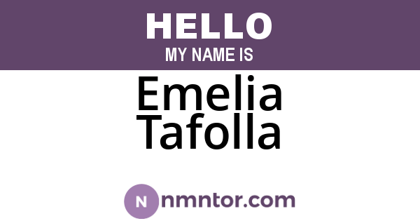 Emelia Tafolla