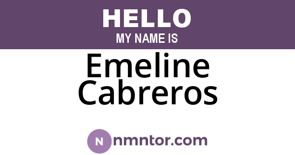 Emeline Cabreros