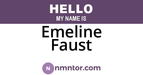 Emeline Faust