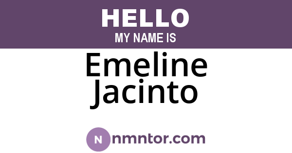 Emeline Jacinto