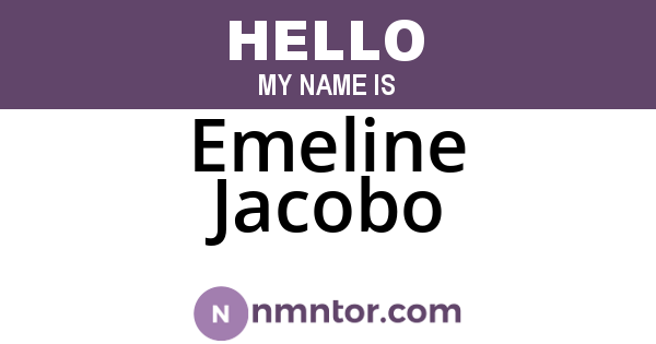Emeline Jacobo