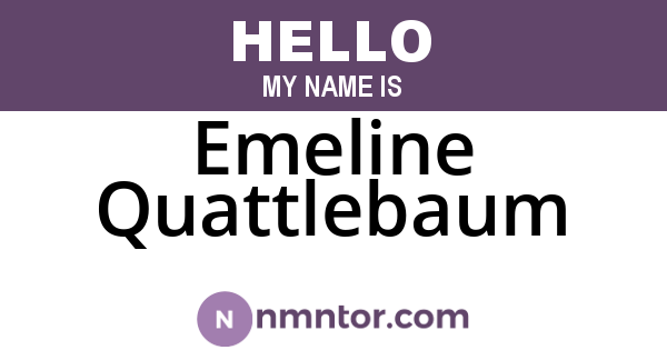 Emeline Quattlebaum