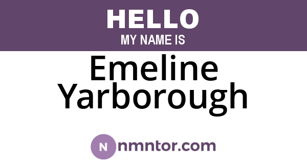 Emeline Yarborough