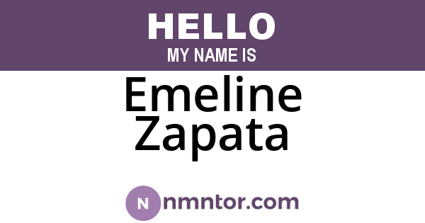 Emeline Zapata