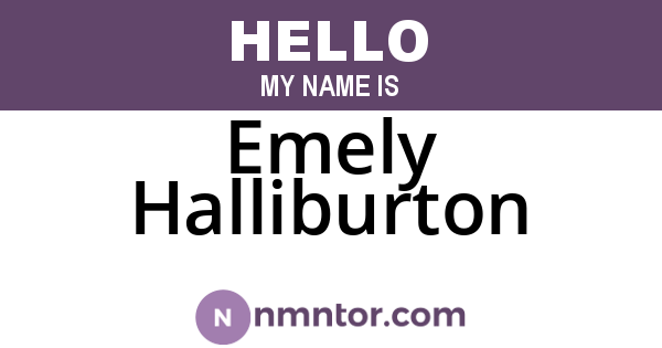 Emely Halliburton