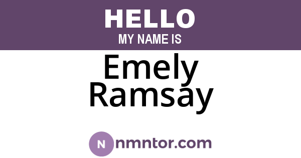 Emely Ramsay