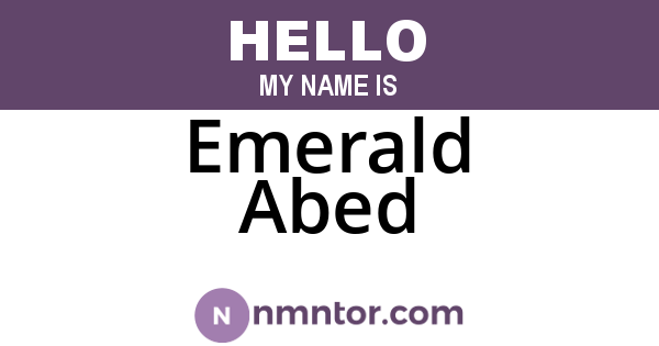 Emerald Abed