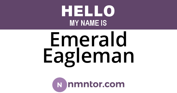 Emerald Eagleman