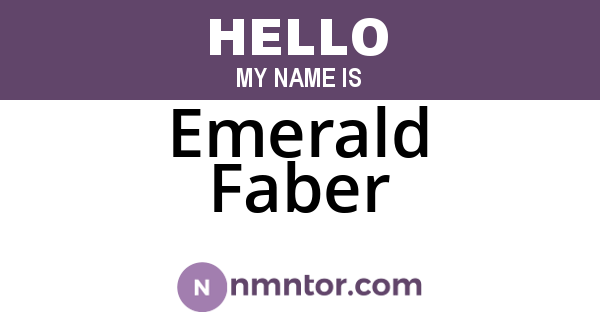 Emerald Faber