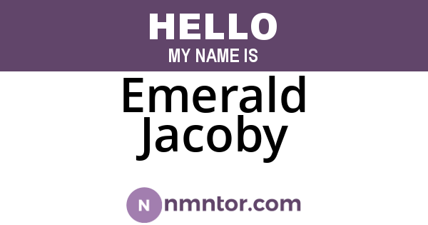 Emerald Jacoby