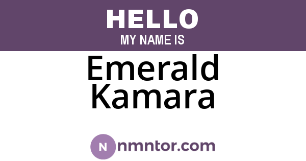 Emerald Kamara