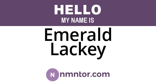 Emerald Lackey