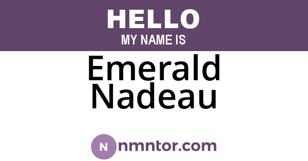 Emerald Nadeau