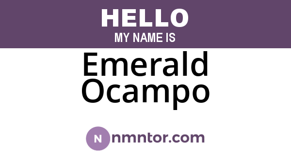 Emerald Ocampo