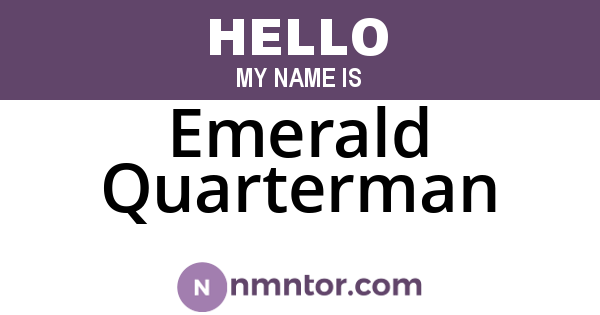 Emerald Quarterman