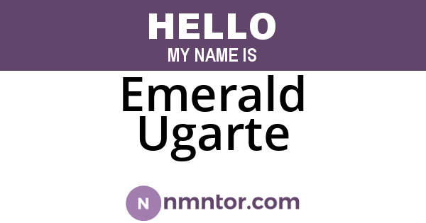 Emerald Ugarte