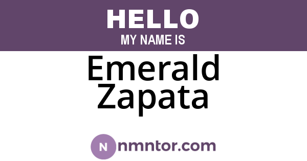 Emerald Zapata