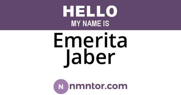 Emerita Jaber