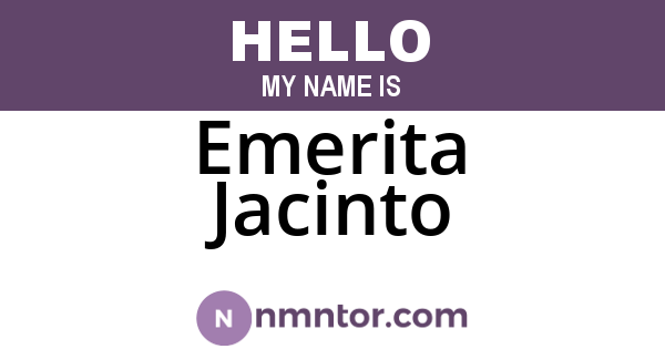 Emerita Jacinto