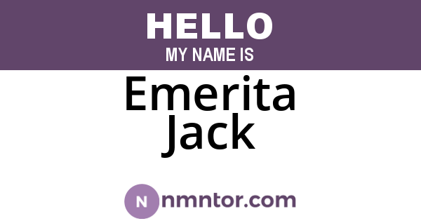 Emerita Jack