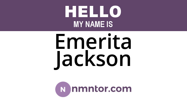 Emerita Jackson