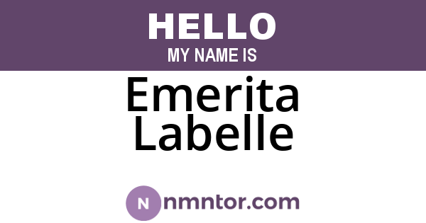 Emerita Labelle