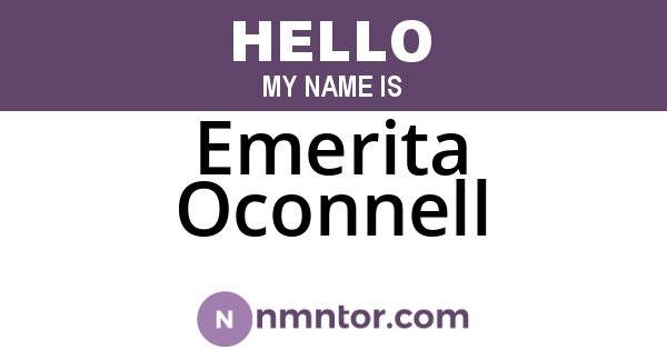 Emerita Oconnell
