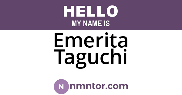 Emerita Taguchi