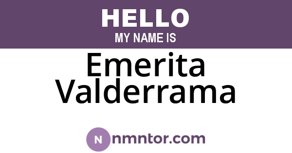 Emerita Valderrama