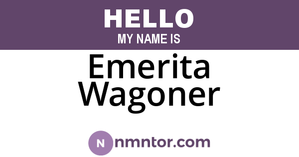 Emerita Wagoner