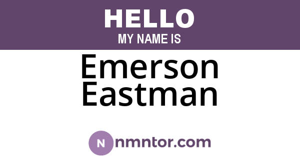 Emerson Eastman