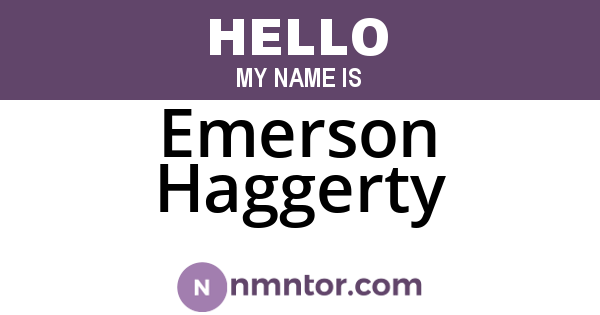 Emerson Haggerty