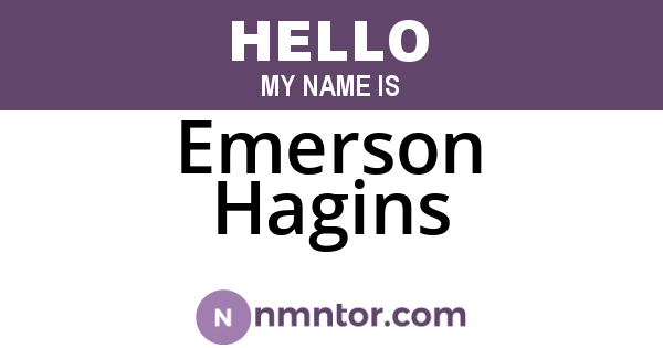 Emerson Hagins