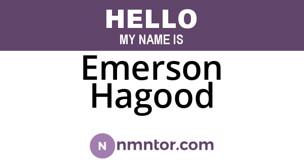 Emerson Hagood