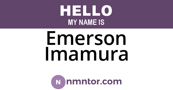 Emerson Imamura