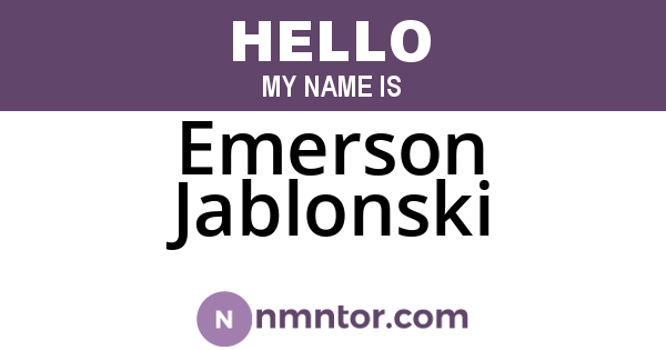 Emerson Jablonski