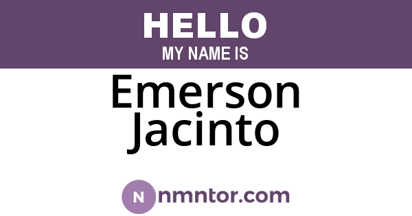 Emerson Jacinto
