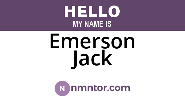Emerson Jack