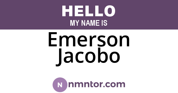 Emerson Jacobo