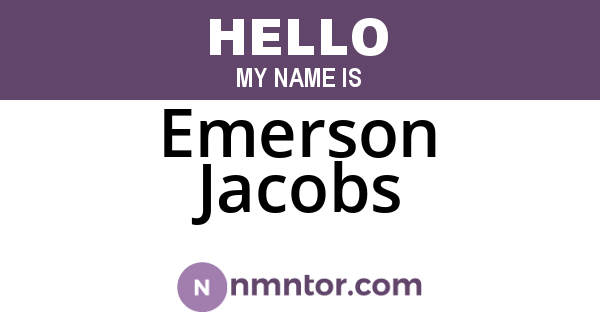 Emerson Jacobs