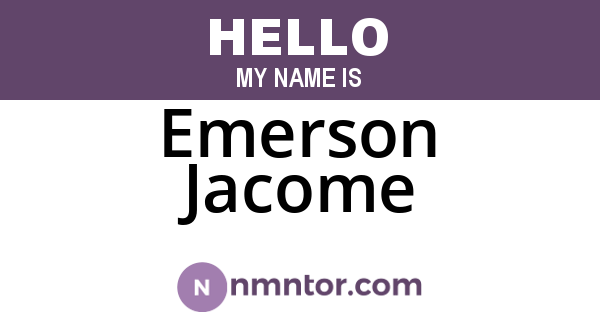 Emerson Jacome