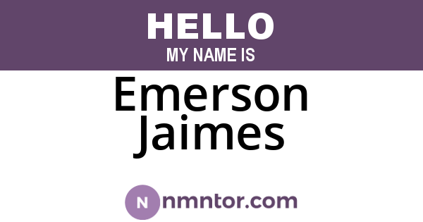 Emerson Jaimes